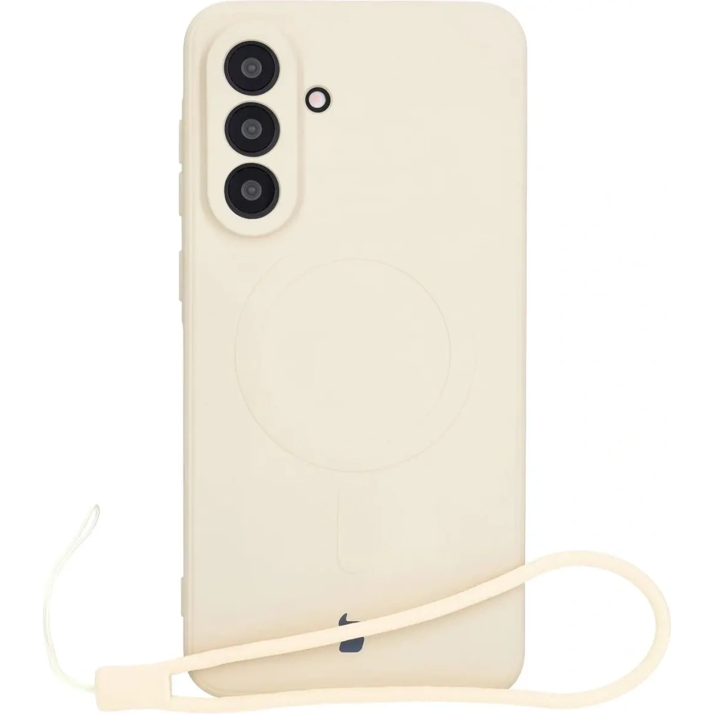 Hurtownia GSM - Silikonový kryt s magnetickým kroužkem Bizon Case Silicone Magnetic Sq pro Samsung Galaxy A56 5G béžový - BIZ8315 - {ean13} - Hurt