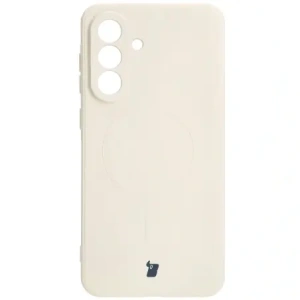 Hurtownia GSM - Silikonový kryt s magnetickým kroužkem Bizon Case Silicone Magnetic Sq pro Samsung Galaxy A56 5G béžový - BIZ8315 - {ean13} - Hurt