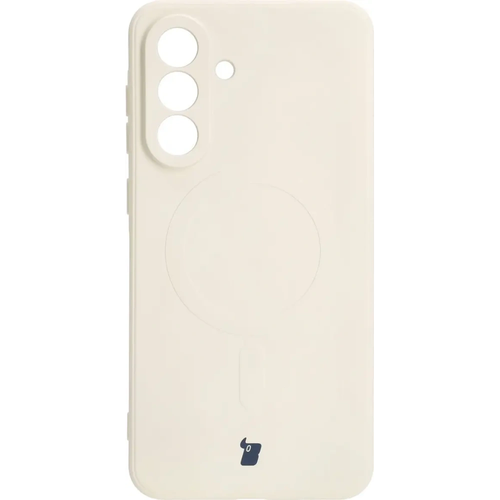 Hurtownia GSM - Silikonový kryt s magnetickým kroužkem Bizon Case Silicone Magnetic Sq pro Samsung Galaxy A56 5G béžový - BIZ8315 - {ean13} - Hurt