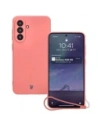 Bizon Case Silicone Magnetic Sq Samsung Galaxy A56 5G schmutziges Pink