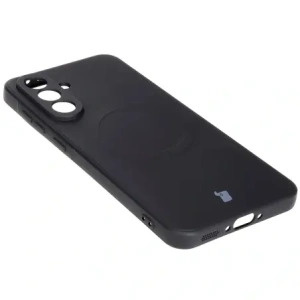 Hurtownia GSM - Silikonový obal s magnetickým kroužkem Bizon Case Silicone Magnetic Sq pro Samsung Galaxy A56 5G černý - BIZ8318 - {ean13} - Hurt