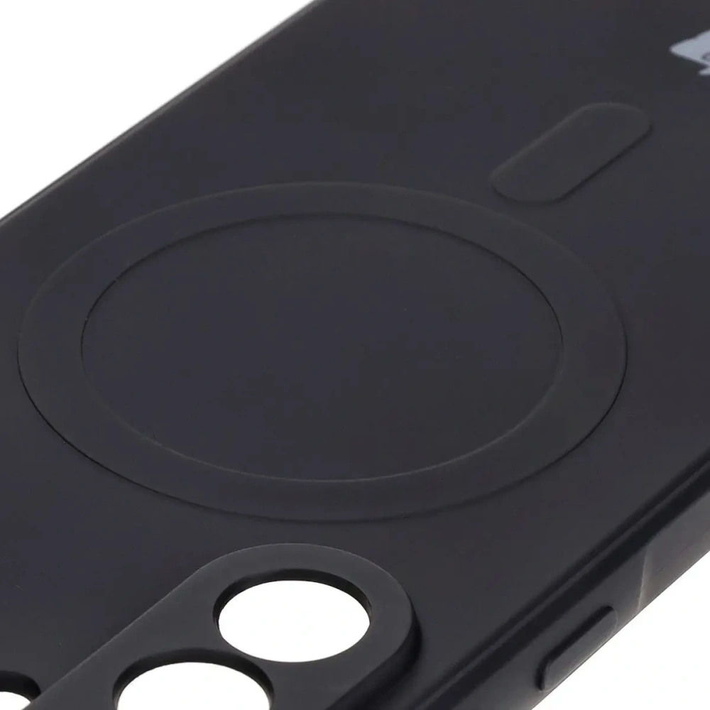 Hurtownia GSM - Silikonový obal s magnetickým kroužkem Bizon Case Silicone Magnetic Sq pro Samsung Galaxy A56 5G černý - BIZ8318 - {ean13} - Hurt