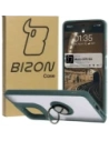 Hurtownia GSM - Etui z uchwytem na palec Bizon Case Hybrid Ring do Motorola Moto G75 5G zakouřené s tmavě zeleným rámečkem - BIZ8322 - {ean13} - Hurt