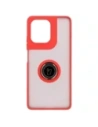 Hurtownia GSM - Etui z uchwytem na palec Bizon Case Hybrid Ring do Motorola Moto G75 5G przydymione z czerwoną ramką - BIZ8323 - {ean13} - Hurt