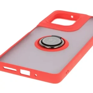 Hurtownia GSM - Bizon Case Hybrid Ring Motorola Moto G75 5G rauchig mit einem roten Rahmen - BIZ8323 - {ean13} - Hurt
