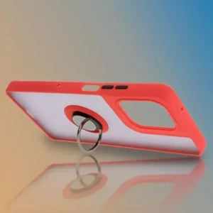 Hurtownia GSM - Bizon Case Hybrid Ring Motorola Moto G75 5G rauchig mit einem roten Rahmen - BIZ8323 - {ean13} - Hurt