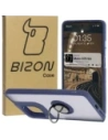 Hurtownia GSM - Bizon Case Hybrid Ring Motorola Moto G75 5G rauchig mit einem dunkelblauen Rahmen - BIZ8324 - {ean13} - Hurt