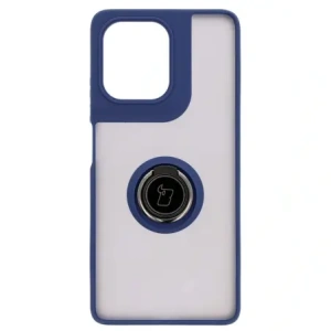 Hurtownia GSM - Bizon Case Hybrid Ring Motorola Moto G75 5G rauchig mit einem dunkelblauen Rahmen - BIZ8324 - {ean13} - Hurt