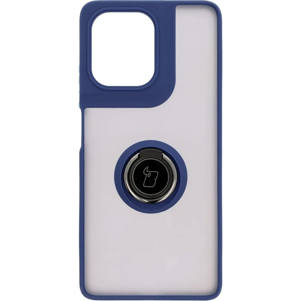 Hurtownia GSM - Bizon Case Hybrid Ring Motorola Moto G75 5G rauchig mit einem dunkelblauen Rahmen - BIZ8324 - {ean13} - Hurt