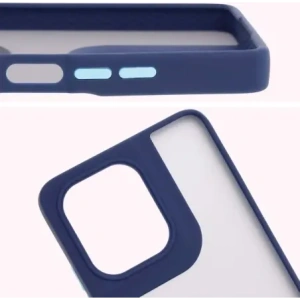 Hurtownia GSM - Bizon Case Hybrid Ring Motorola Moto G75 5G rauchig mit einem dunkelblauen Rahmen - BIZ8324 - {ean13} - Hurt