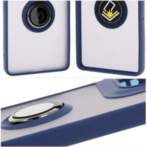 Hurtownia GSM - Bizon Case Hybrid Ring Motorola Moto G75 5G rauchig mit einem dunkelblauen Rahmen - BIZ8324 - {ean13} - Hurt