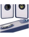 Hurtownia GSM - Bizon Case Hybrid Ring Motorola Moto G75 5G rauchig mit einem dunkelblauen Rahmen - BIZ8324 - {ean13} - Hurt