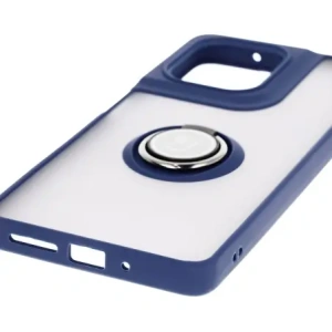 Hurtownia GSM - Bizon Case Hybrid Ring Motorola Moto G75 5G rauchig mit einem dunkelblauen Rahmen - BIZ8324 - {ean13} - Hurt