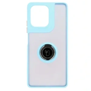Hurtownia GSM - Bizon Case Hybrid Ring Motorola Moto G75 5G rauchig mit einem hellblauen Rahmen - BIZ8325 - {ean13} - Hurt