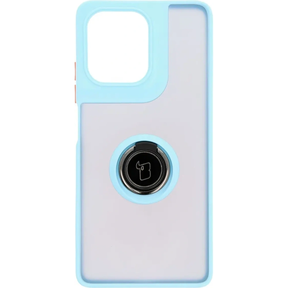Hurtownia GSM - Bizon Case Hybrid Ring Motorola Moto G75 5G rauchig mit einem hellblauen Rahmen - BIZ8325 - {ean13} - Hurt