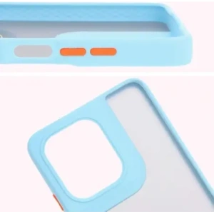 Hurtownia GSM - Etui s úchopem na prst Bizon Case Hybrid Ring pro Motorola Moto G75 5G kouřové s jasně modrým rámečkem - BIZ8325 - {ean13} - Hurt