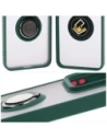 Wholesale Bizon Case Hybrid Ring Xiaomi 15 smoky with a dark green frame - BIZ8326 - {ean13} - Hurt