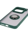 Wholesale Bizon Case Hybrid Ring Xiaomi 15 smoky with a dark green frame - BIZ8326 - {ean13} - Hurt
