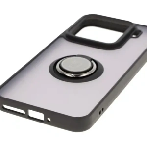 Hurtownia GSM - Bizon Case Hybrid Ring Xiaomi 15 fumuriu cu un cadru negru - BIZ8327 - {ean13} - Hurt