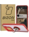 Hurtownia GSM - Etui z uchwytem na palec Bizon Case Hybrid Ring do Xiaomi 15 przydymione z czerwoną ramką - BIZ8328 - {ean13} - Hurt