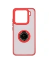 Hurtownia GSM - Etui z uchwytem na palec Bizon Case Hybrid Ring do Xiaomi 15 przydymione z czerwoną ramką - BIZ8328 - {ean13} - Hurt