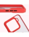 Hurtownia GSM - Etui z uchwytem na palec Bizon Case Hybrid Ring do Xiaomi 15 przydymione z czerwoną ramką - BIZ8328 - {ean13} - Hurt