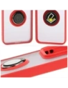 Hurtownia GSM - Etui z uchwytem na palec Bizon Case Hybrid Ring do Xiaomi 15 przydymione z czerwoną ramką - BIZ8328 - {ean13} - Hurt