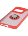 Hurtownia GSM - Etui z uchwytem na palec Bizon Case Hybrid Ring do Xiaomi 15 przydymione z czerwoną ramką - BIZ8328 - {ean13} - Hurt