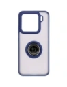 Hurtownia GSM - Etui z uchwytem na palec Bizon Case Hybrid Ring do Xiaomi 15 przydymione z granatową ramką - BIZ8329 - {ean13} - Hurt