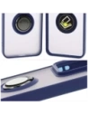 Hurtownia GSM - Etui z uchwytem na palec Bizon Case Hybrid Ring do Xiaomi 15 przydymione z granatową ramką - BIZ8329 - {ean13} - Hurt