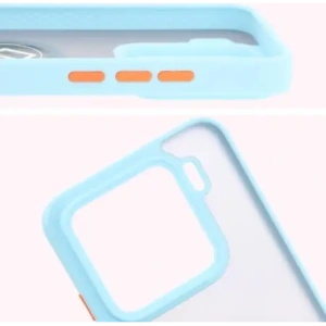 Hurtownia GSM - Bizon Case Hybrid Ring Xiaomi 15 fumuriu cu un cadru albastru deschis - BIZ8330 - {ean13} - Hurt