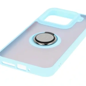Hurtownia GSM - Bizon Case Hybrid Ring Xiaomi 15 fumuriu cu un cadru albastru deschis - BIZ8330 - {ean13} - Hurt