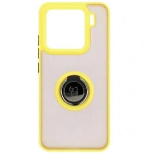 Hurtownia GSM - Bizon Caz Ring Hibrid Xiaomi 15 fumuriu cu un cadru galben - BIZ8331 - {ean13} - Hurt