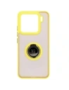 Wholesale Bizon Case Hybrid Ring Xiaomi 15 smoky with a yellow frame - BIZ8331 - {ean13} - Hurt