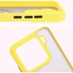 Hurtownia GSM - Bizon Caz Ring Hibrid Xiaomi 15 fumuriu cu un cadru galben - BIZ8331 - {ean13} - Hurt