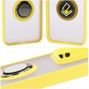 Hurtownia GSM - Bizon Caz Ring Hibrid Xiaomi 15 fumuriu cu un cadru galben - BIZ8331 - {ean13} - Hurt