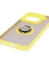 Wholesale Bizon Case Hybrid Ring Xiaomi 15 smoky with a yellow frame - BIZ8331 - {ean13} - Hurt