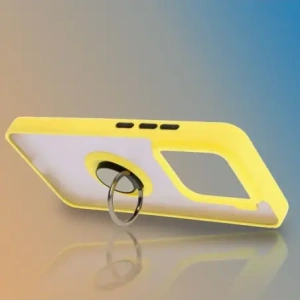 Hurtownia GSM - Bizon Caz Ring Hibrid Xiaomi 15 fumuriu cu un cadru galben - BIZ8331 - {ean13} - Hurt