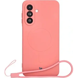 Hurtownia GSM - Silikonové pouzdro s magnetickým kroužkem Bizon Case Silicone Magnetic Sq pro Samsung Galaxy A26 5G v barvě špinavě růžové - BIZ8333 - {ean13} - Hurt