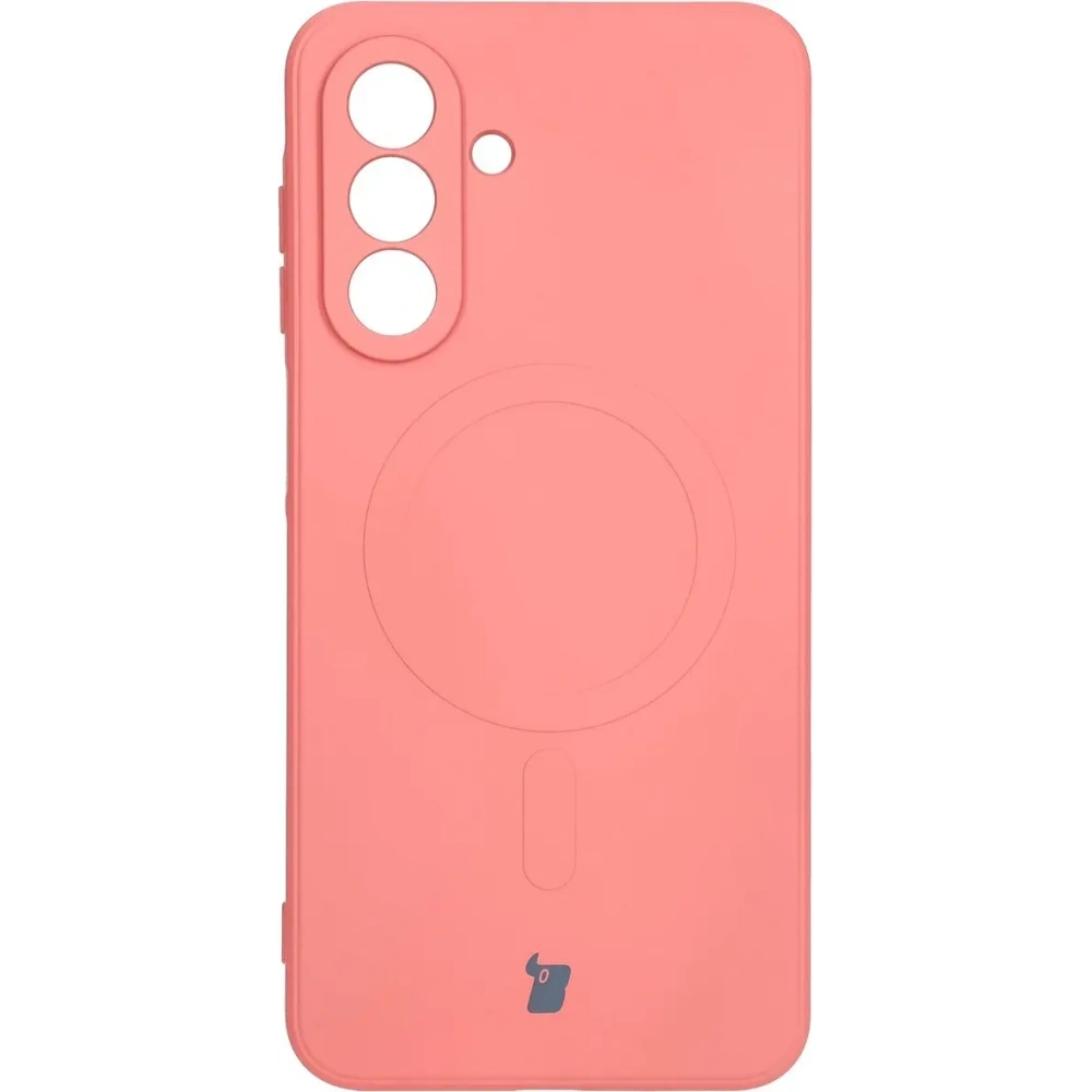 Hurtownia GSM - Silikonowe etui z pierścieniem magnetycznym Bizon Case Silicone Magnetic Sq do Samsung Galaxy A26 5G brudnoróżowe - BIZ8333 - {ean13} - Hurt