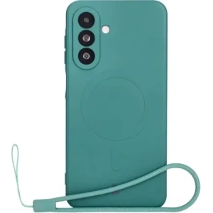 Hurtownia GSM - Silikonové pouzdro s magnetickým kroužkem Bizon Case Silicone Magnetic Sq pro Samsung Galaxy A26 5G tmavě zelené - BIZ8334 - {ean13} - Hurt