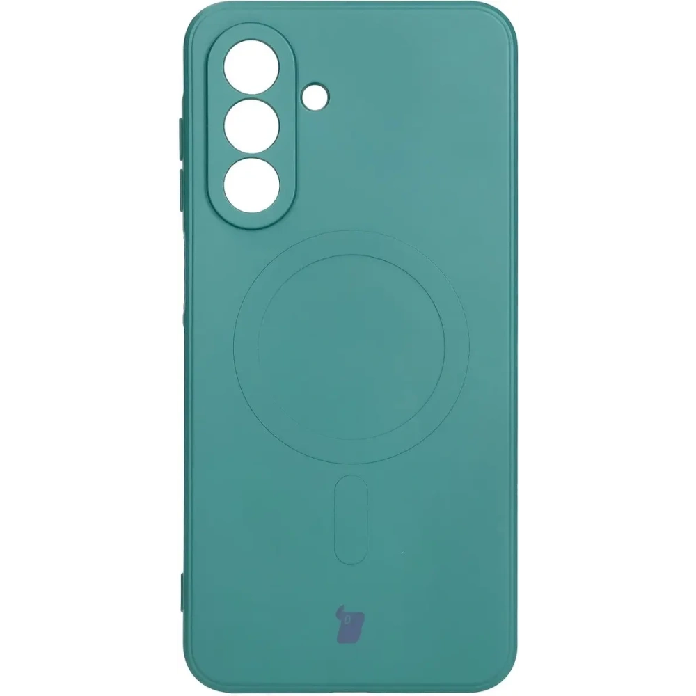 Hurtownia GSM - Silikonowe etui z pierścieniem magnetycznym Bizon Case Silicone Magnetic Sq do Samsung Galaxy A26 5G ciemnozielone - BIZ8334 - {ean13} - Hurt