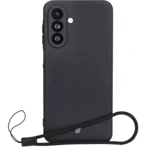 Hurtownia GSM - Silikonový obal s magnetickým kroužkem Bizon Case Silicone Magnetic Sq pro Samsung Galaxy A26 5G černý - BIZ8335 - {ean13} - Hurt