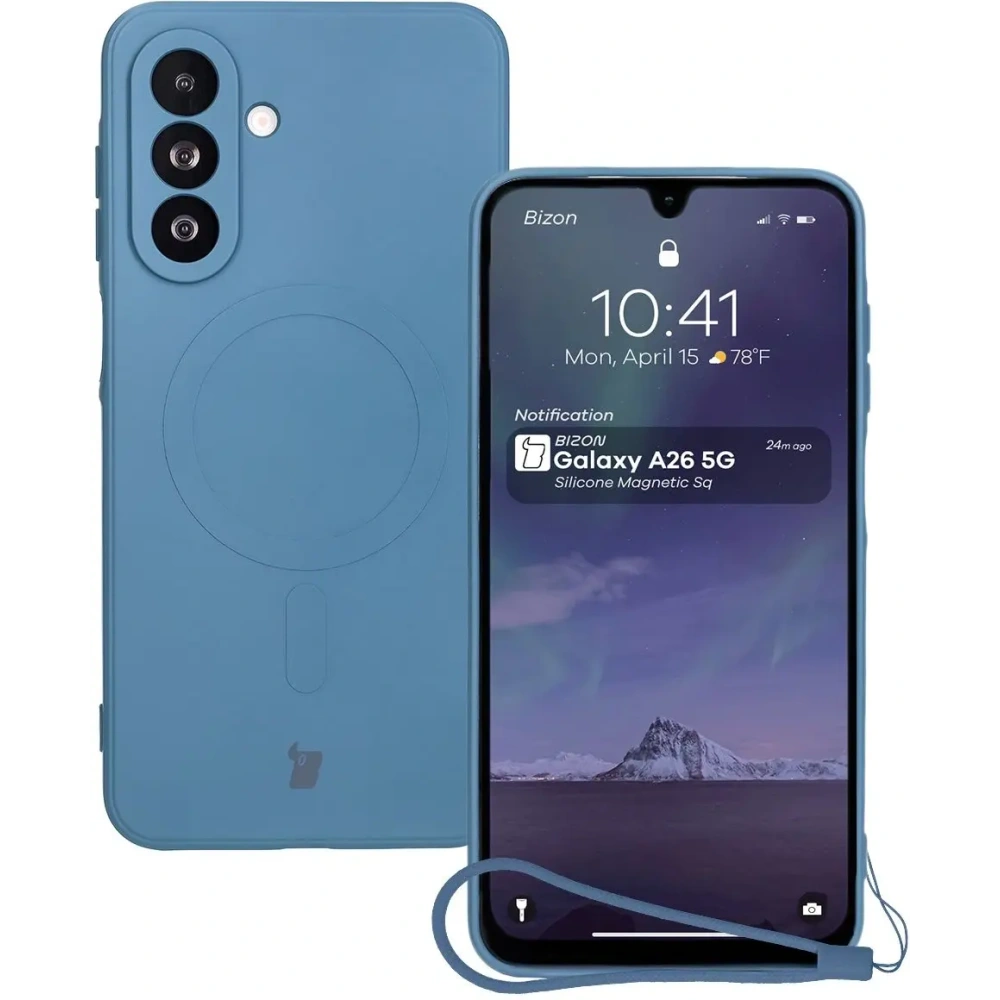 Hurtownia GSM - Bizon Case Szilikon Magnetic Sq Samsung Galaxy A26 5G sötétkék - BIZ8336 - {ean13} - Hurt