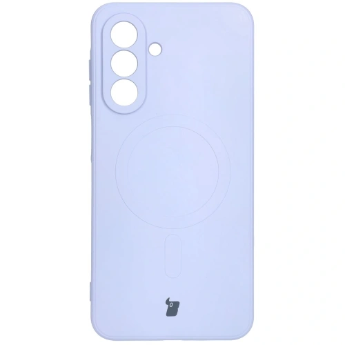 Silikonowe etui z pierścieniem magnetycznym Bizon Case Silicone Magnetic Sq do Samsung Galaxy A26 5G jasnofioletowe