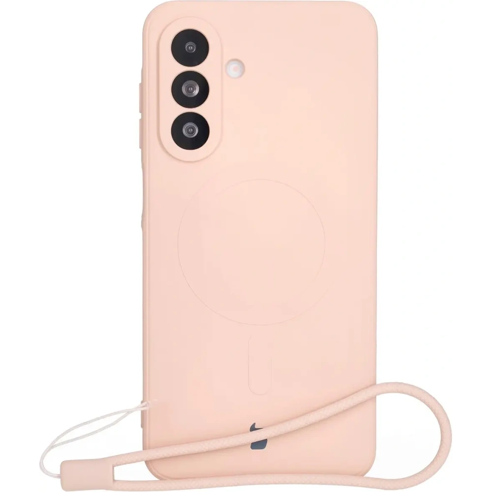 Hurtownia GSM - Silikonowe etui z pierścieniem magnetycznym Bizon Case Silicone Magnetic Sq do Samsung Galaxy A26 5G jasnoróżowe - BIZ8338 - {ean13} - Hurt