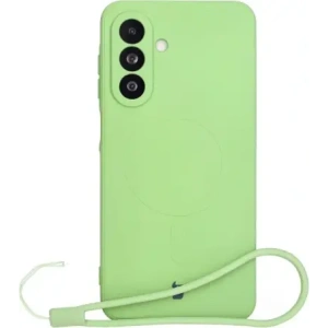Hurtownia GSM - Silikonový obal s magnetickým kroužkem Bizon Case Silicone Magnetic Sq pro Samsung Galaxy A26 5G jasně zelený - BIZ8339 - {ean13} - Hurt