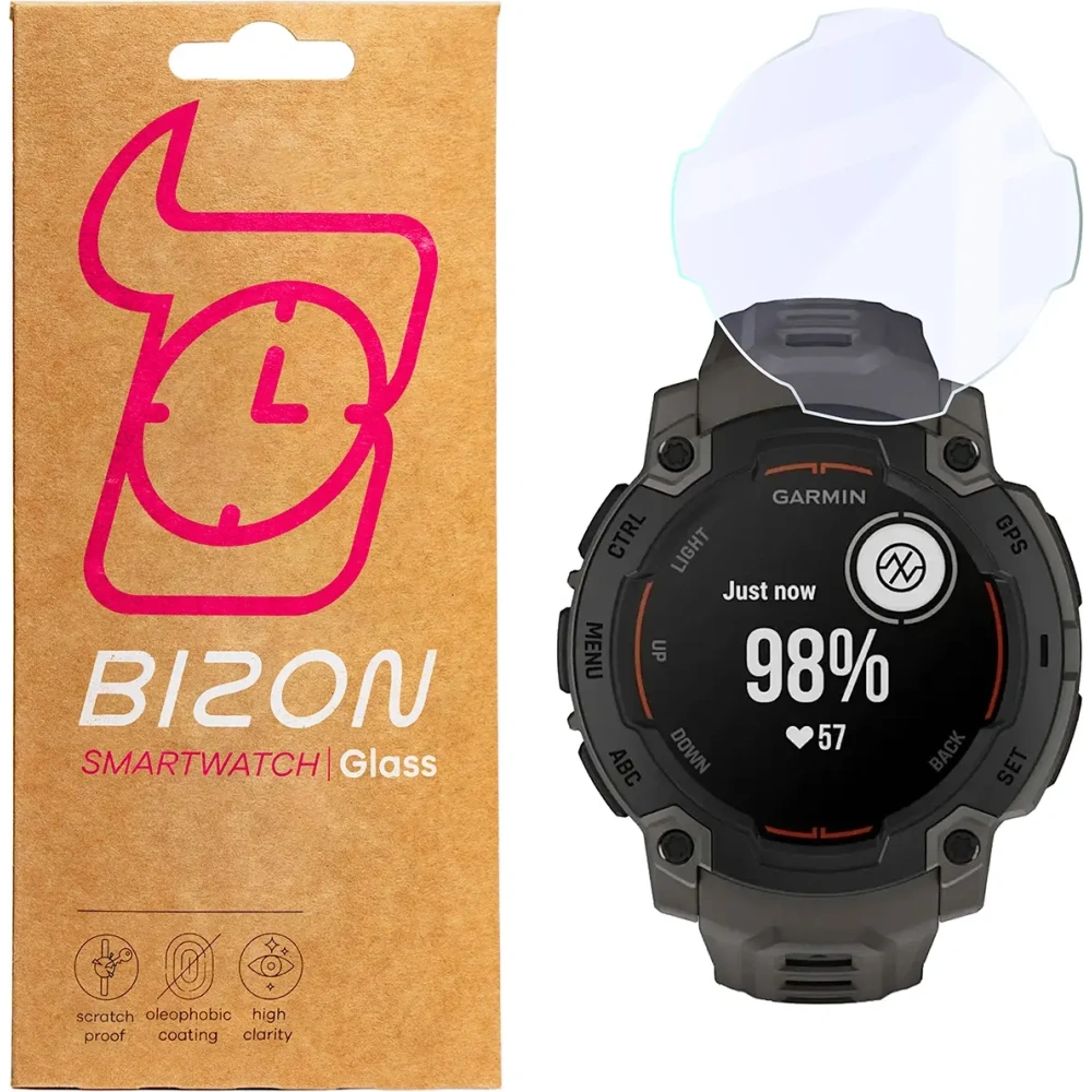 Hurtownia GSM - Elastické hybridní sklo Bizon Glass Watch Mule pro Garmin Instinct E 45 mm - BIZ8342 - {ean13} - Hurt
