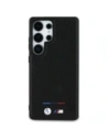 Wholesale BMW Leather Tricolor Stripe MagSafe Samsung Galaxy S25 Ultra black - BMW808 - {ean13} - Hurt