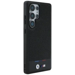Wholesale BMW Leather Tricolor Stripe MagSafe Samsung Galaxy S25 Ultra black - BMW808 - {ean13} - Hurt